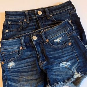 2 pairs of American Eagle jean shorts